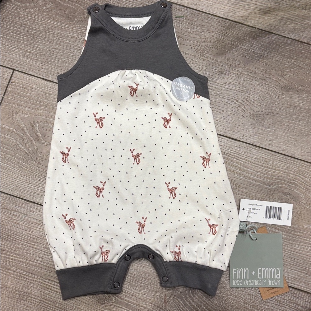 Finn + Emma Organic Baby jumper 6-9mo. NWT